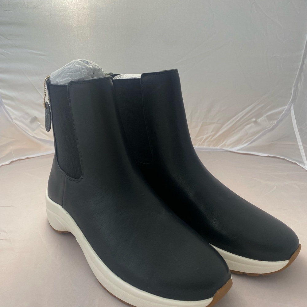 Ralph Lauren Black and White Ankle Boots